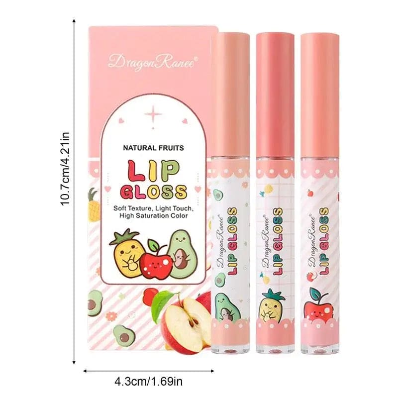 Set Of 3 Fruity Lip Gloss, Velvet Matte Lipstick, Natural Matte Lip Balm, Waterproof Moisturizing Lasting Beauty Makeup Lipstick, Long-Lasting Liquid Lipstick Set Of 3 Fruity Lip Gloss, Velvet Matte Lipstick, Natural Matte Lip Balm, Waterproof Moisturizing Lasting Beauty Makeup Lipstick, Long-Lasting Liquid Lipstick